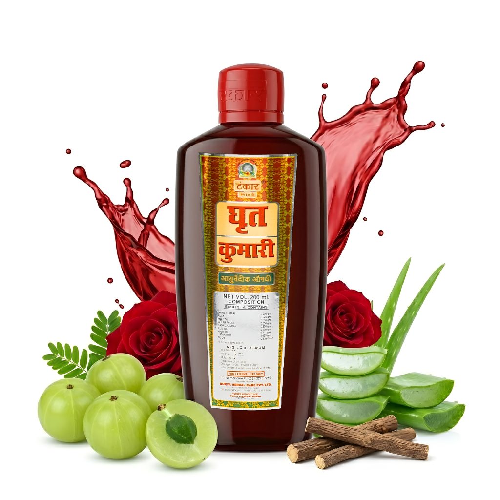 Ghrit Kumari Hair Oil, Ghrit Kumari Oil, Tankar Ghrit Kumari Oil, Ghrit Kumari Ayurvedic Oil, Ayurvedic Oil, Best Ayurvedic Hair Oil